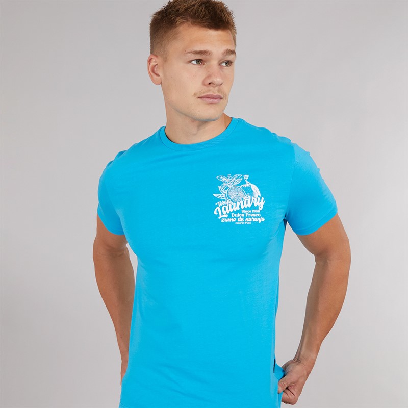 Tokyo Laundry Mens Arlington T-Shirt Blue