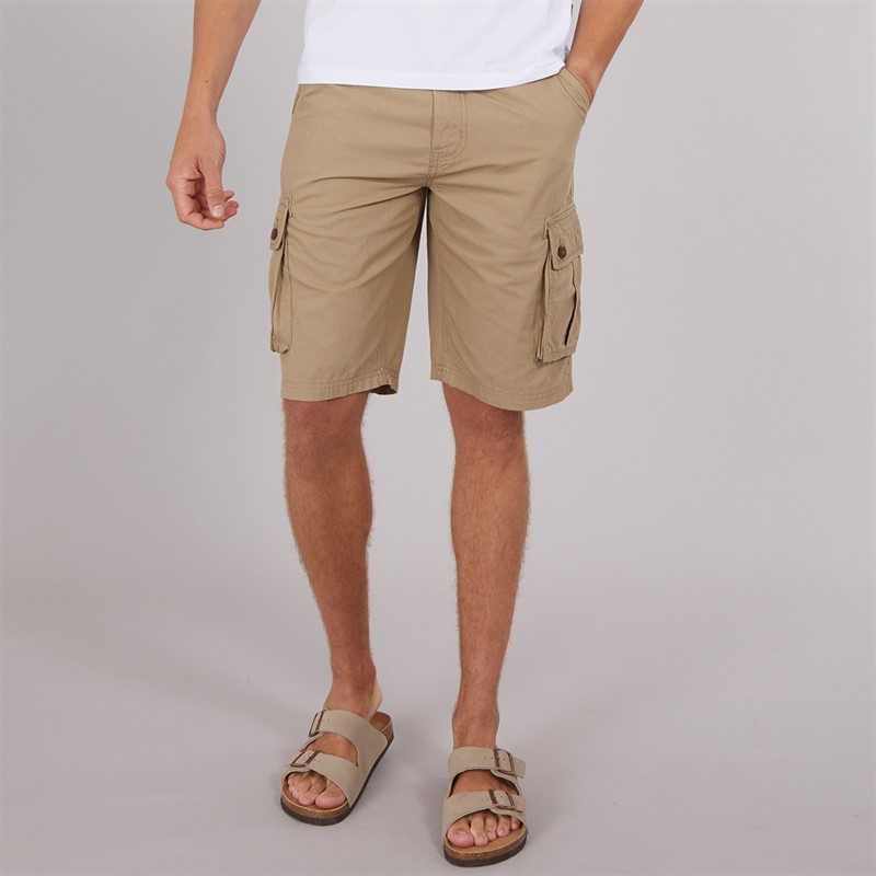 Tokyo Laundry Mens Scarista Shorts Stone - Size XXL