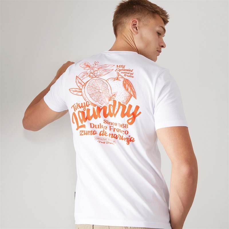 Tokyo Laundry Mens Arlington T-Shirt White - Size L