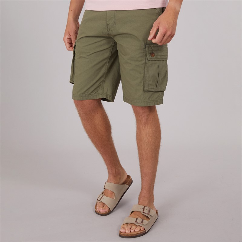 Tokyo Laundry Mens Scarista Shorts Olive - Size XL