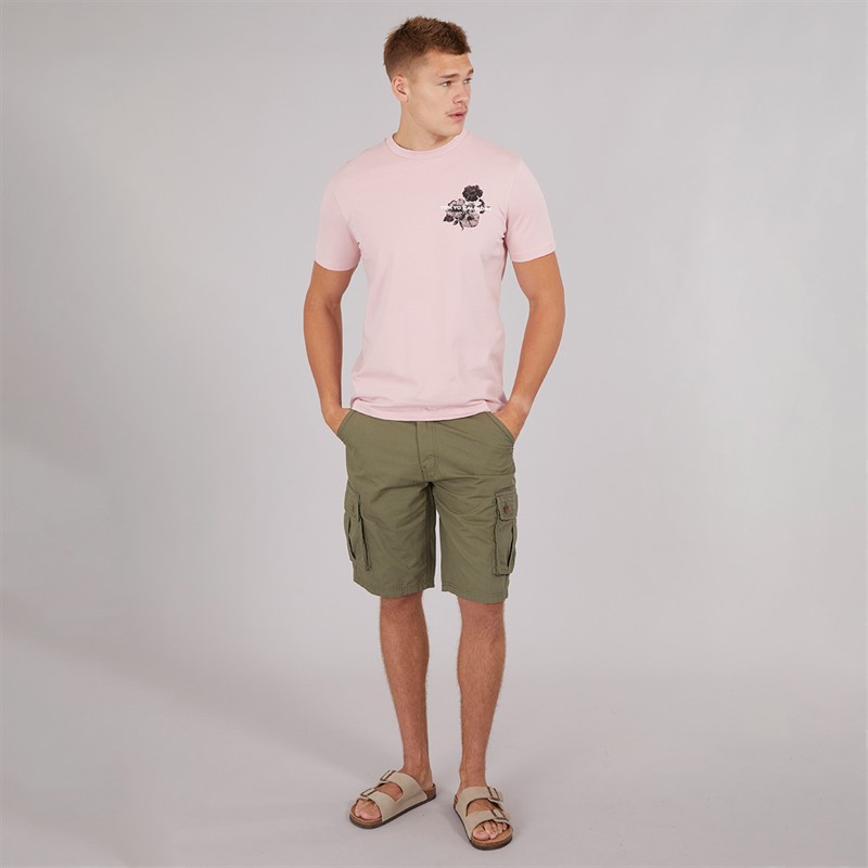 Tokyo Laundry Mens Scarista Shorts Olive