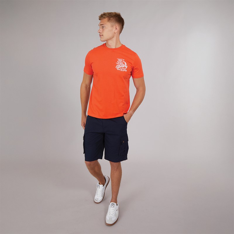 Tokyo Laundry Mens Arlington T-Shirt Orange