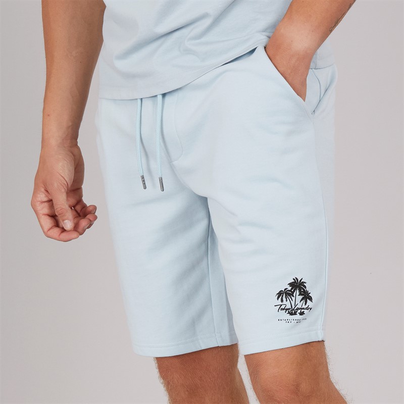 Tokyo Laundry Mens Tokyo Beach T-Shirt And Shorts Set Blue