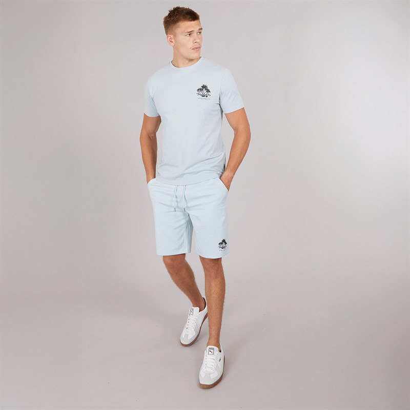 Tokyo Laundry Mens Tokyo Beach T-Shirt And Shorts Set Blue