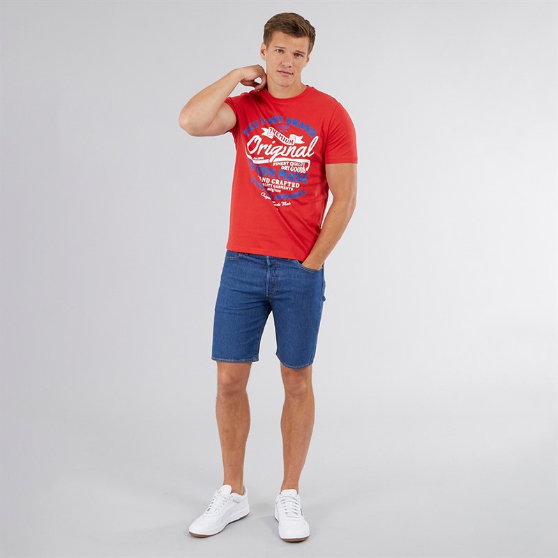 Tokyo Laundry Mens Montrose T-Shirt Red
