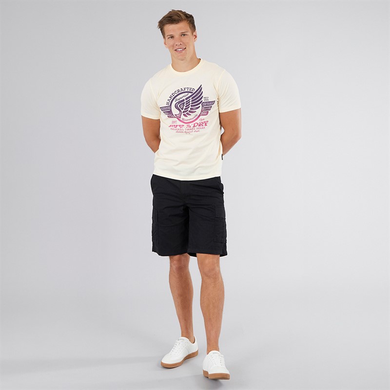 Tokyo Laundry Mens Debenham T-Shirt Cream