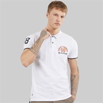 Tokyo Laundry Mens Sporty Polo Shirt Optic White