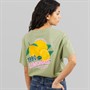 Tokyo Laundry Womens Cairo T-Shirt Acid Wash Sage