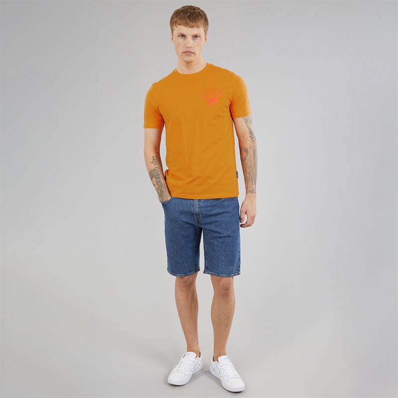 Tokyo Laundry Mens Men's Juice T-Shirt Orange Apricot