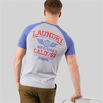 Tokyo Laundry Mens Men's Makita T-Shirt Blue