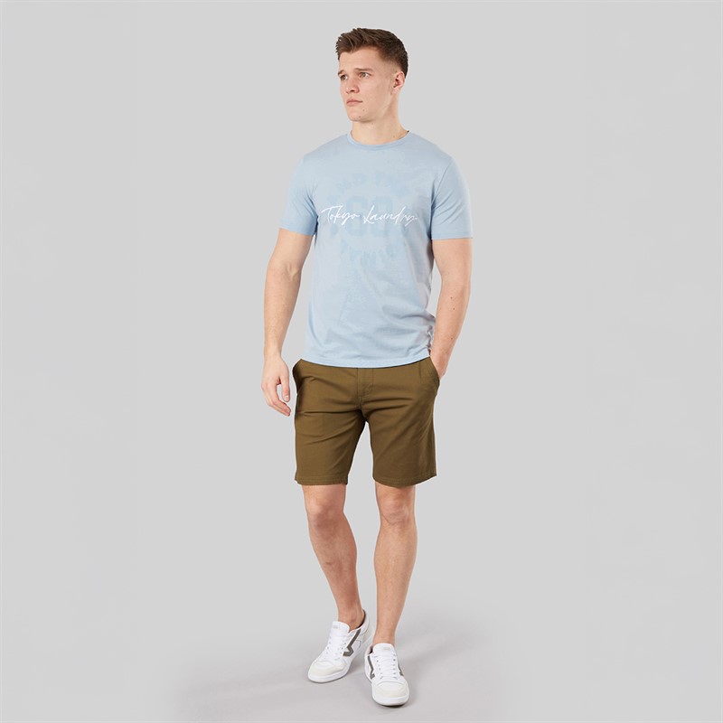 Tokyo Laundry Mens Men's Carcle T-Shirt Blue
