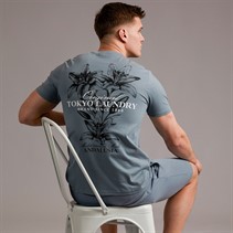 Tokyo Laundry Mens Talmai T-Shirt Cool Grey