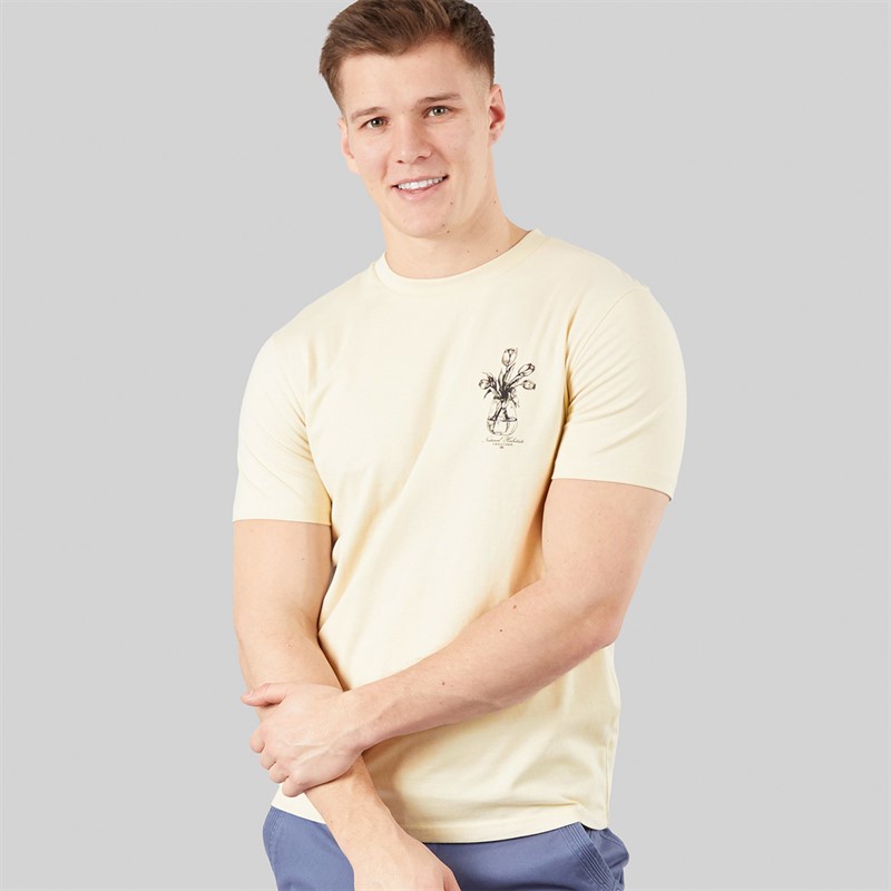 Tokyo Laundry Mens Tassos T-Shirt Sand