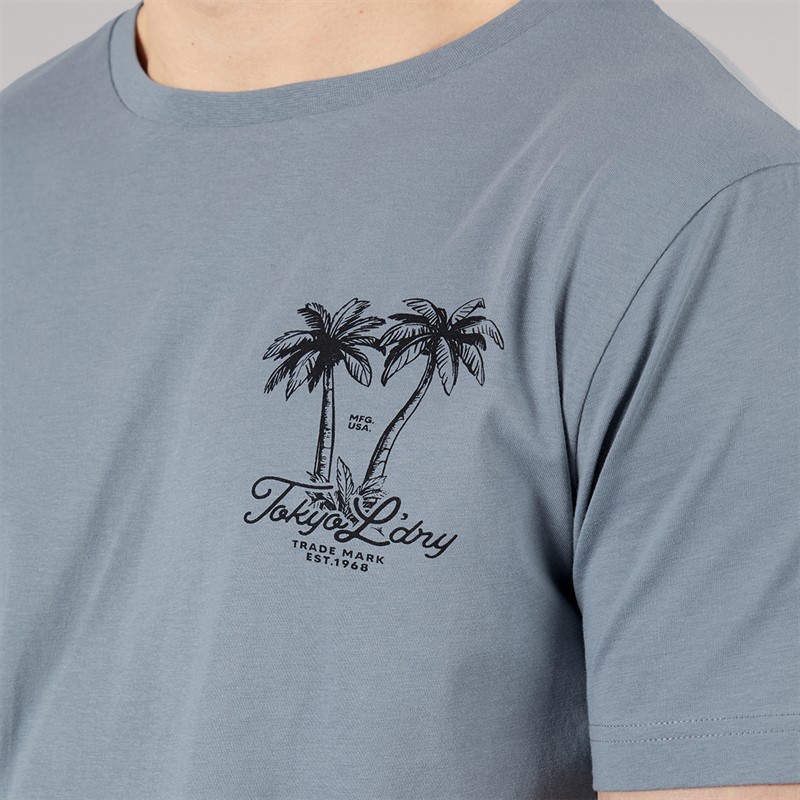 Tokyo Laundry Mens Men's Tamanna T-Shirt And Jersey Shorts Co-Ord Set Set Cool Grey