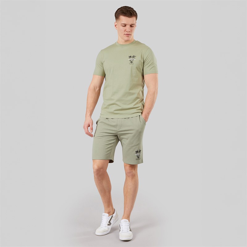 Tokyo Laundry Mens Men's Talmai T-Shirt Seagrass