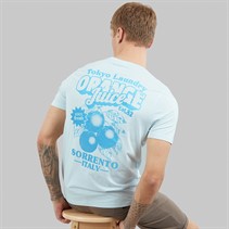 Tokyo Laundry Mens Men's Orange Juice T-Shirt Blue Delicate Blue