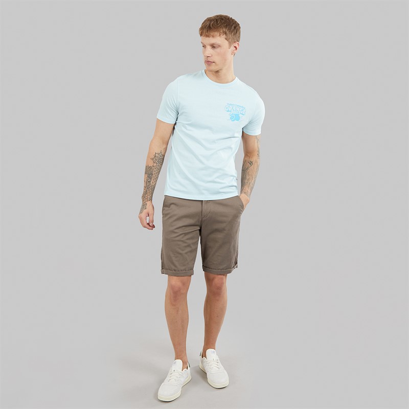 Tokyo Laundry Mens Men's Orange Juice T-Shirt Blue Delicate Blue