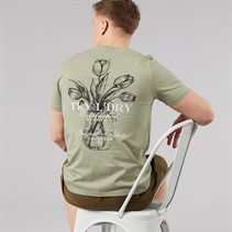 Tokyo Laundry Mens Tassos T-Shirt Seagrass