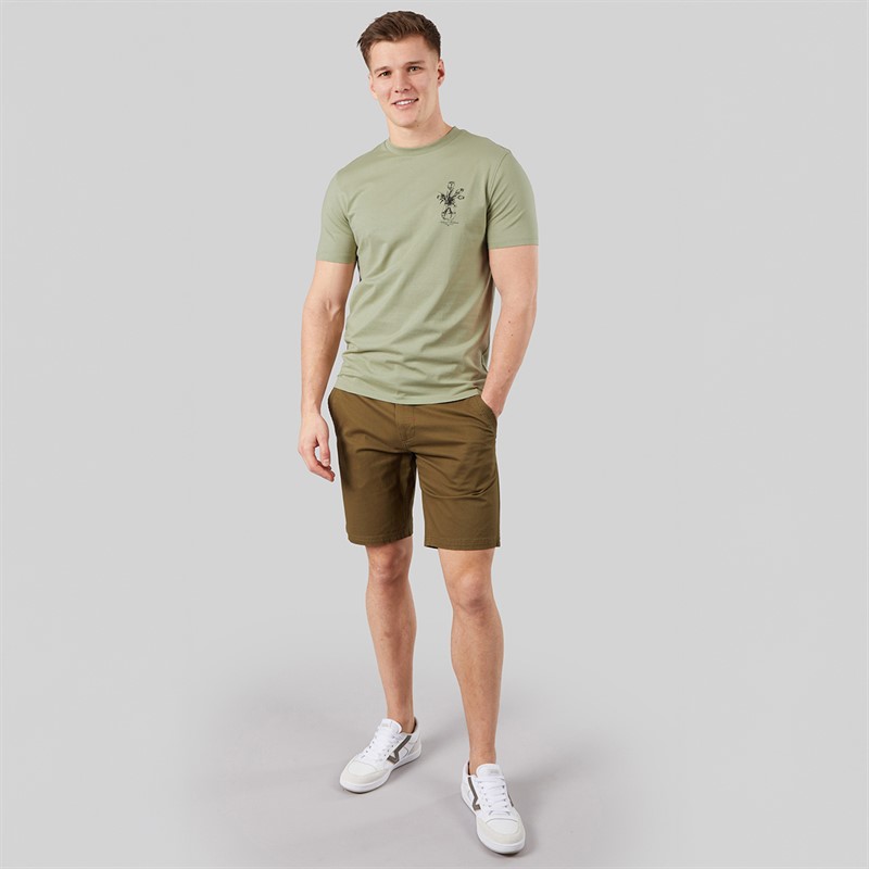 Tokyo Laundry Mens Tassos T-Shirt Seagrass