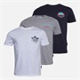 Tokyo Laundry Mens Union Three Pack Graphic T-Shirts Multi