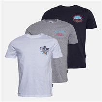 Tokyo Laundry Mens Union Three Pack Graphic T-Shirts Multi