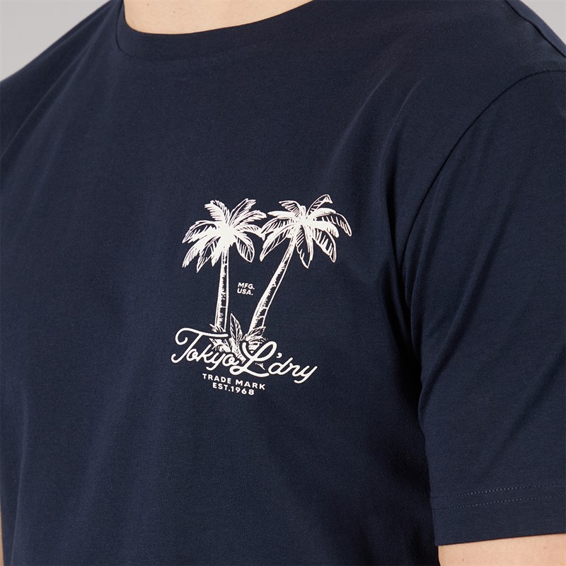 Tokyo Laundry Mens Men's Tamanna T-Shirt And Jersey Shorts Co-Ord Set Set Sky Captain Navy