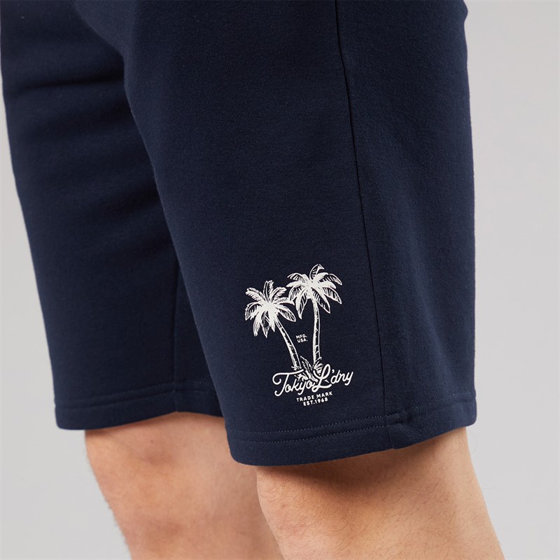 Tokyo Laundry Mens Men's Tamanna T-Shirt And Jersey Shorts Co-Ord Set Set Sky Captain Navy