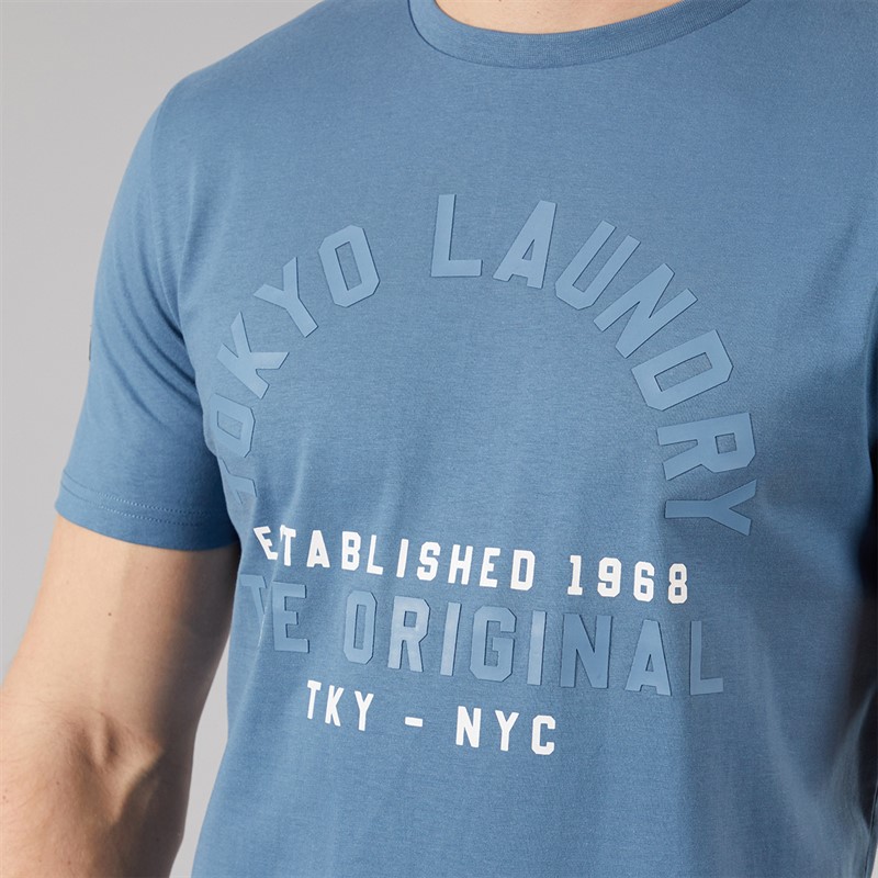Tokyo Laundry Mens Men's Lewes T-Shirt Blue
