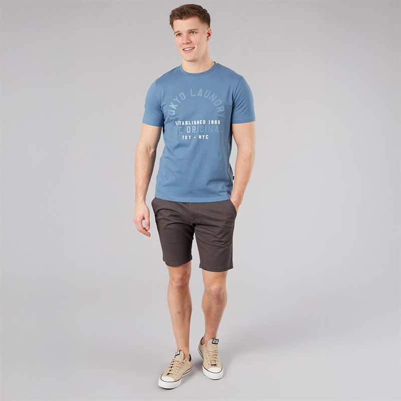 Tokyo Laundry Mens Men's Lewes T-Shirt Blue