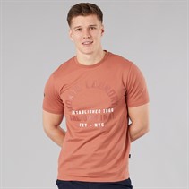 Tokyo Laundry Mens Lewes T-Shirt Peachy