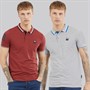 Tokyo Laundry Mens Subverse Two Pack Polo Shirts Multi