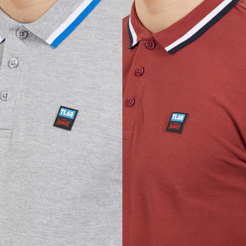Tokyo Laundry Mens Subverse Two Pack Polo Shirts Multi