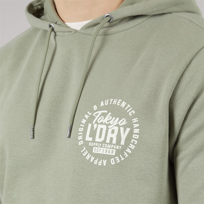 Tokyo Laundry Mens Carragher Hoodie Seagrass