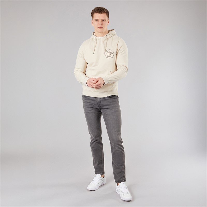 Tokyo Laundry Mens Carragher Hoodie Stone Rainy Day