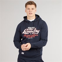 Tokyo Laundry Mens Kennion Hoodie Navy