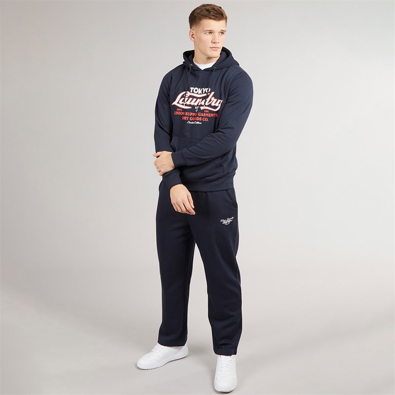 Tokyo Laundry Mens Kennion Hoodie Navy