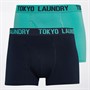 Tokyo Laundry Mens Whiston Two Pack Boxers Blue/Navy