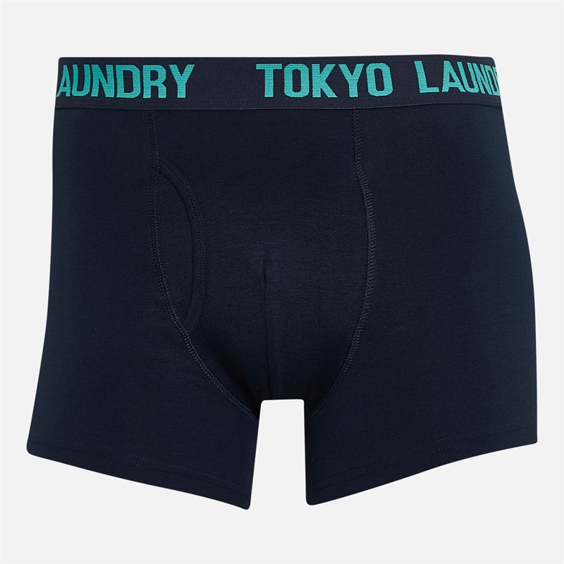 Tokyo Laundry Mens Whiston Two Pack Boxers Blue/Navy