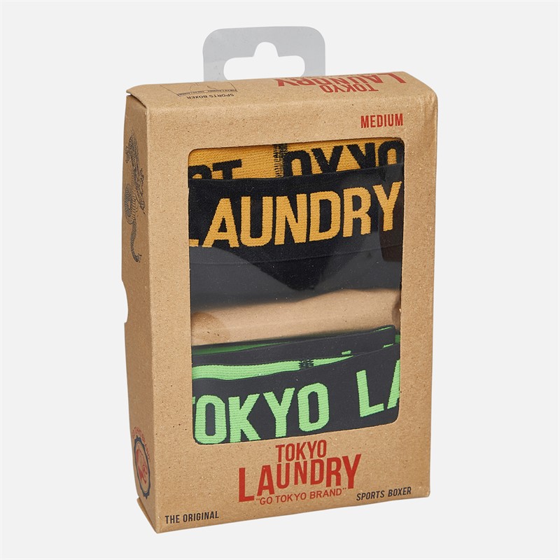 Tokyo Laundry Mens Weymouth Two Pack Boxers Orange