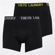Tokyo Laundry Mens Weymouth Two Pack Boxers Yellow
