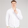Tokyo Laundry Mens Helios Linen Long Sleeve Shirt White