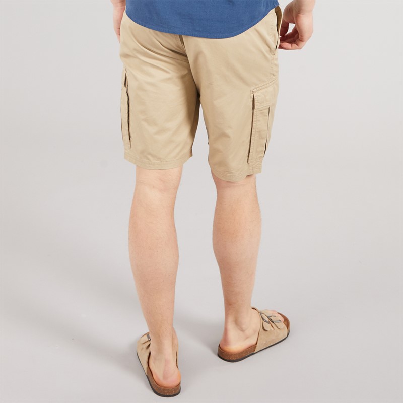 Tokyo Laundry Mens Spalding Cargo Shorts Stone