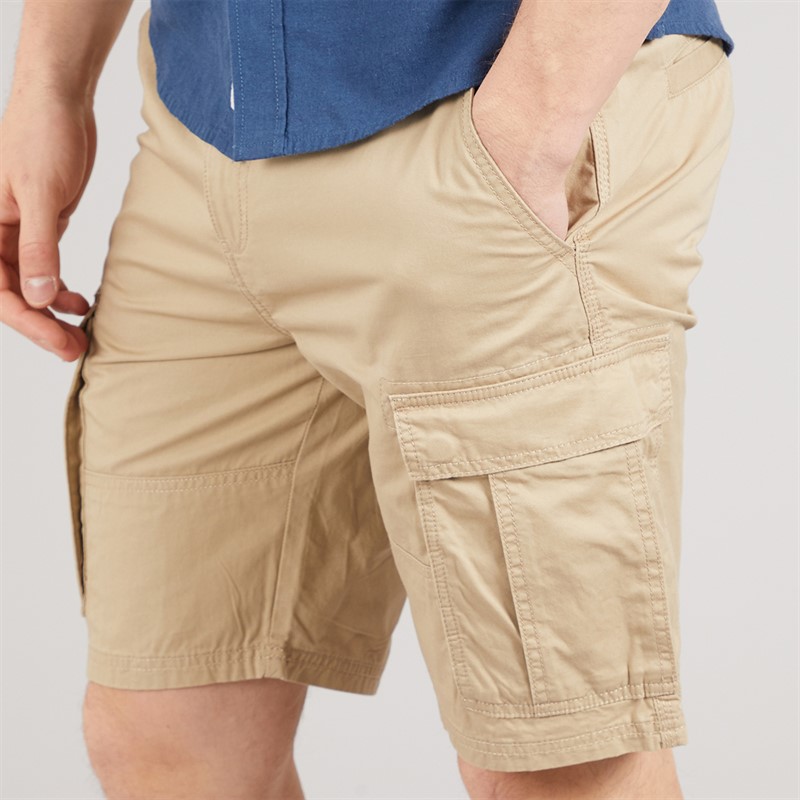 Tokyo Laundry Mens Spalding Cargo Shorts Stone