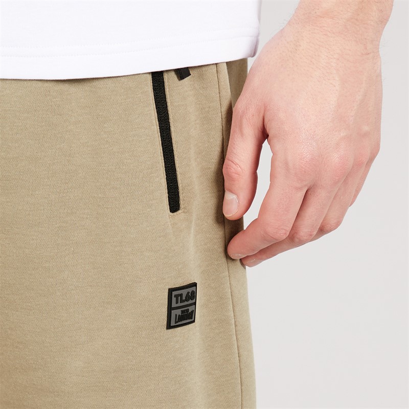 Tokyo Laundry Mens Tarou Fleece Shorts Stone Trench Coat