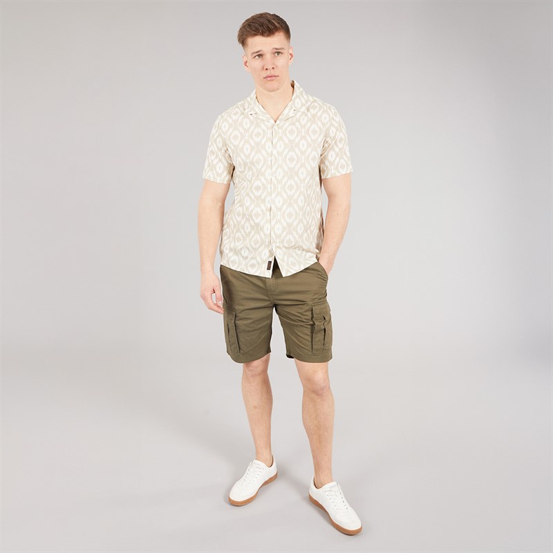 Tokyo Laundry Mens Spalding Cargo Shorts Khaki