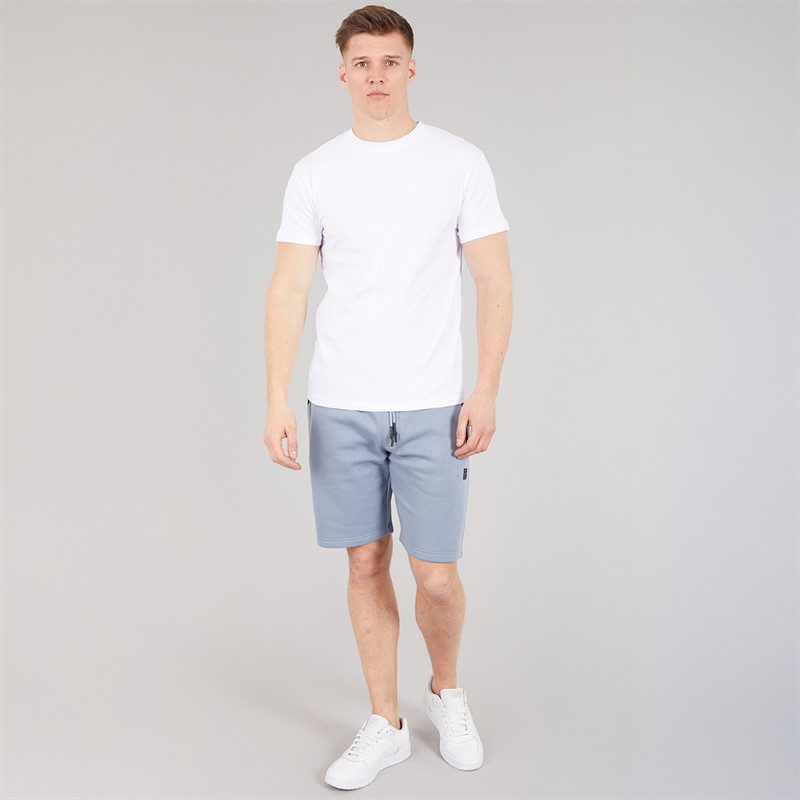 Tokyo Laundry Mens Tarou Fleece Shorts Cool Grey