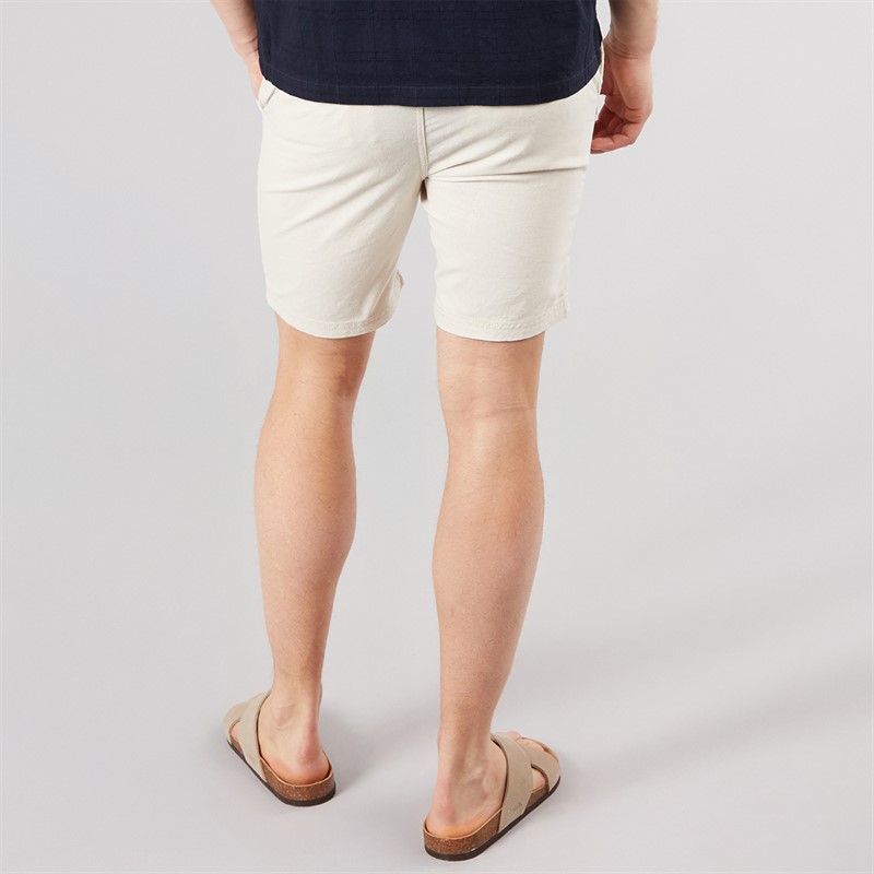 Tokyo Laundry Mens Fabrizio Linen Shorts Natural