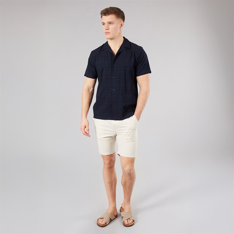Tokyo Laundry Mens Fabrizio Linen Shorts Natural