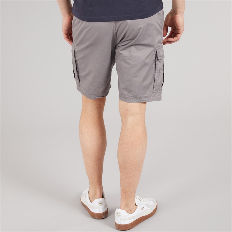 Tokyo Laundry Mens Spalding Cargo Shorts Grey