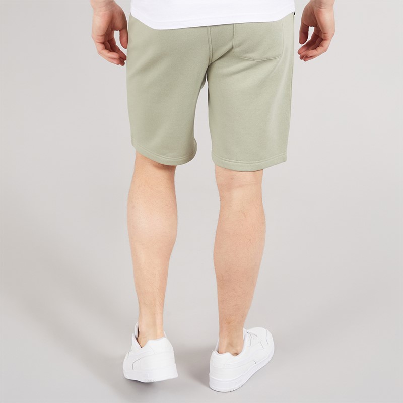 Tokyo Laundry Mens Tarou Fleece Shorts Seagrass Green